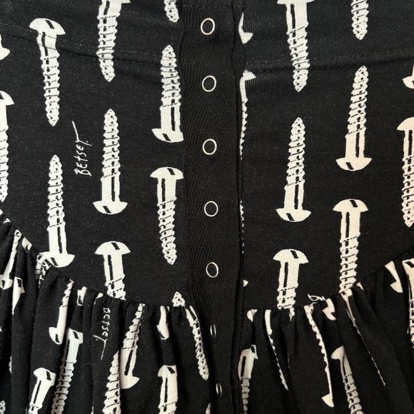 Betsey Johnson Vintage Inspired Flounce Mini Skirt - Size L - Picture 4 of 6